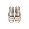 Sandales femme blanches à lanières - Alviero Martini | Sports-Loisirs