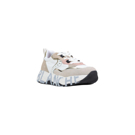 Baskets Femme Violet Blanche - Cuir & Nylon | Sports-Loisirs