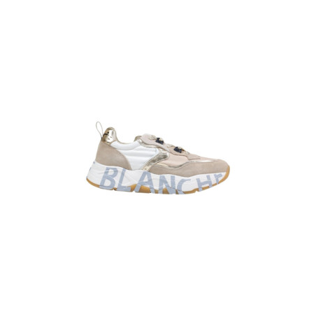 Baskets Femme Violet Blanche - Cuir & Nylon | Sports-Loisirs
