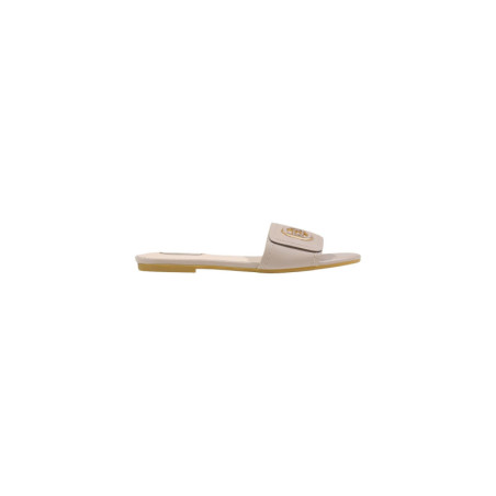 Mules Femme Beige en Cuir - Liu Jo | Sports-Loisirs