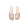 Mules Femme Beige en Cuir - Liu Jo | Sports-Loisirs