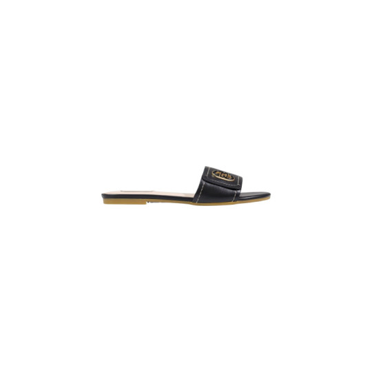 Mules Femme en Cuir Noir - Liu Jo | Sports-Loisirs