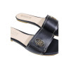 Mules Femme en Cuir Noir - Liu Jo | Sports-Loisirs