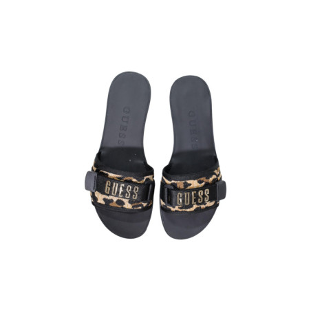 Mules Femme Léopard Noir - Guess | Sports-Loisirs