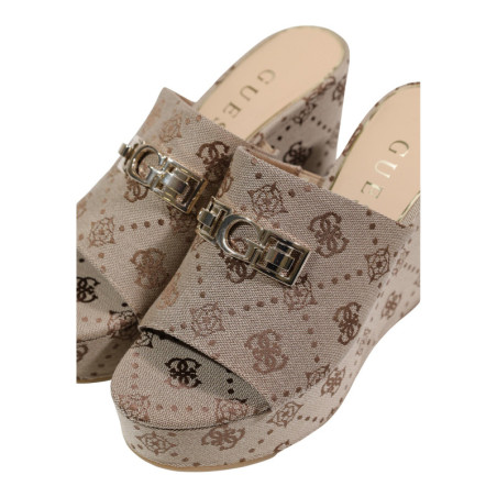 Mules Femme Beige à Plateforme - Guess | Sports-Loisirs
