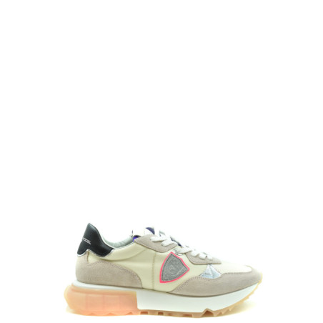 Baskets Femme Beige en Cuir - Philippe Model | Sports-Loisirs