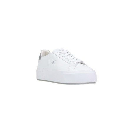 Baskets Femme en Cuir Blanc - Calvin Klein | Sports-Loisirs