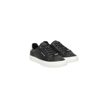 Baskets Femme en Cuir Noir - Calvin Klein | Sports-Loisirs