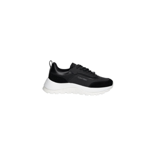 Baskets Femme en Cuir Noir - Calvin Klein | Sports-Loisirs