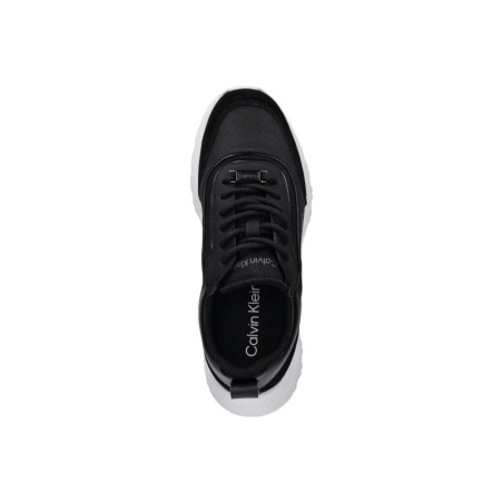 Baskets Femme en Cuir Noir - Calvin Klein | Sports-Loisirs