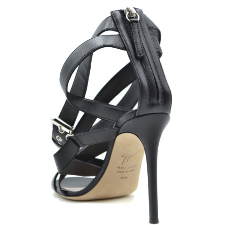 Sandales Femme Cuir Noir - Giuseppe Zanotti | Sports-Loisirs
