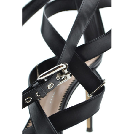 Sandales Femme Cuir Noir - Giuseppe Zanotti | Sports-Loisirs