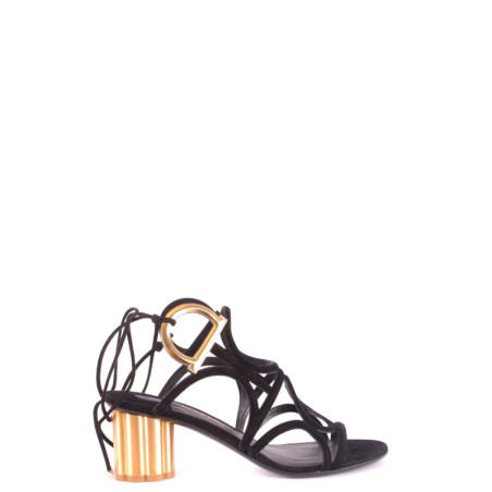 Sandales compensées femme noires - Ferragamo | Sports-Loisirs