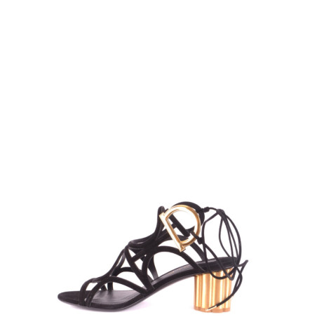 Sandales compensées femme noires - Ferragamo | Sports-Loisirs