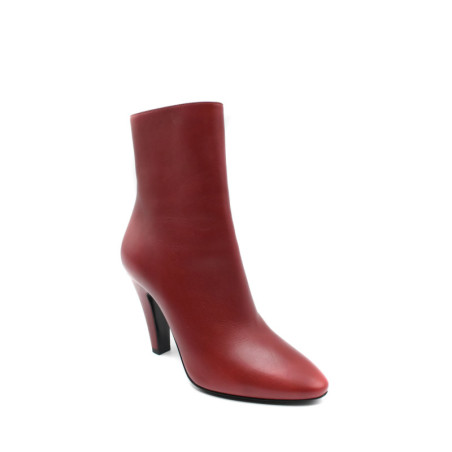 Bottines Femme Rouge en Cuir - Saint Laurent | Sports-Loisirs