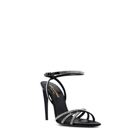 Sandales Femme Noires à Talons - Saint Laurent | Sports-Loisirs