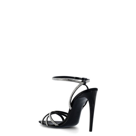 Sandales Femme Noires à Talons - Saint Laurent | Sports-Loisirs
