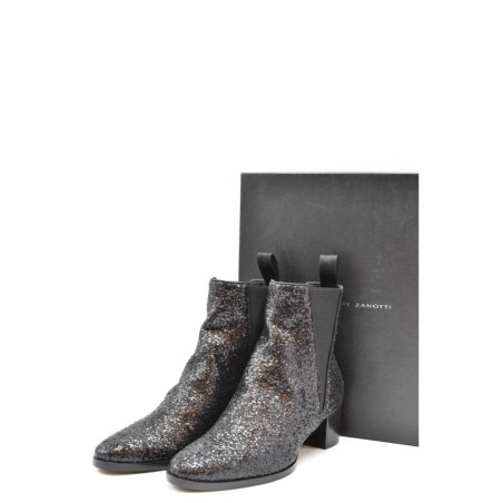Bottes Femme en Cuir Noir - Giuseppe Zanotti | Sports-Loisirs