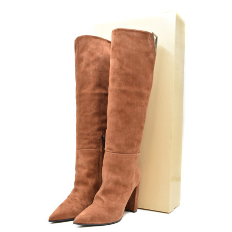 Bottes compensées femme en chamois - Ninalilou | Sports-Loisirs