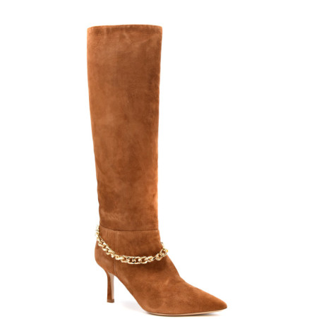 Bottes Femme en Chamois Marron - Ninalilou | Sports-Loisirs