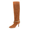 Bottes Femme en Chamois Marron - Ninalilou | Sports-Loisirs