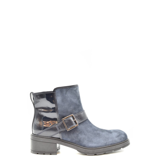 Bottines Femme Grises en Cuir - Hogan | Sports-Loisirs