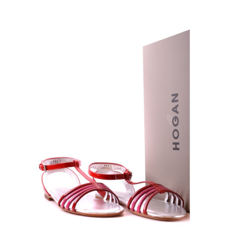 Sandales Femme Hogan Rouge | Sports-Loisirs