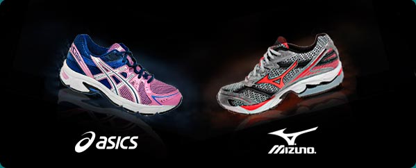 mizuno y asics