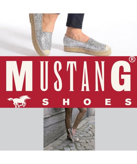 L’espadrille à talon compensé avec MUSTANG